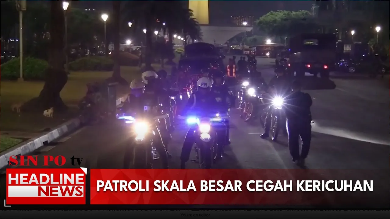 Patroli Skala Besar Cegah Kericuhan