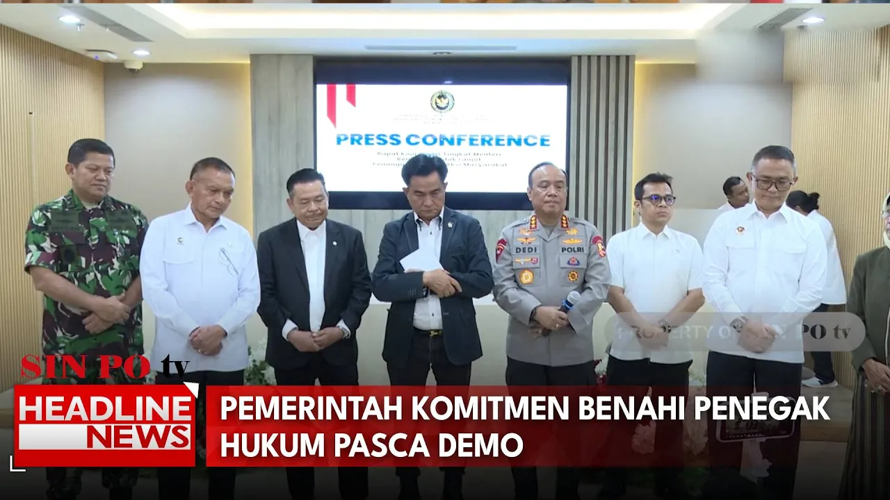 Pemerintah Komitmen Benahi Penegak Hukum Pasca Demo