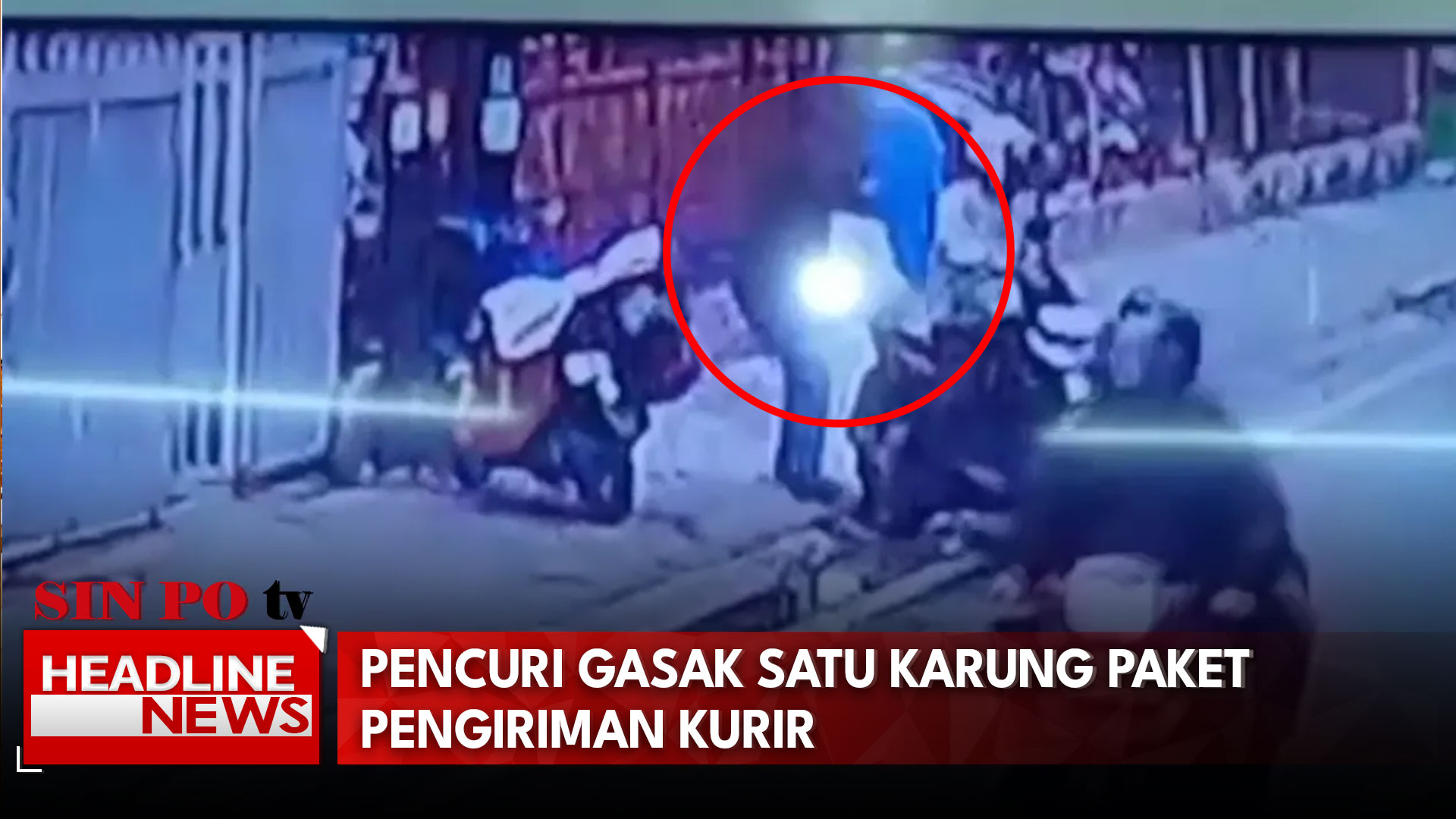 Pencuri Gasak 1 Karung Paket Pengiriman Kurir