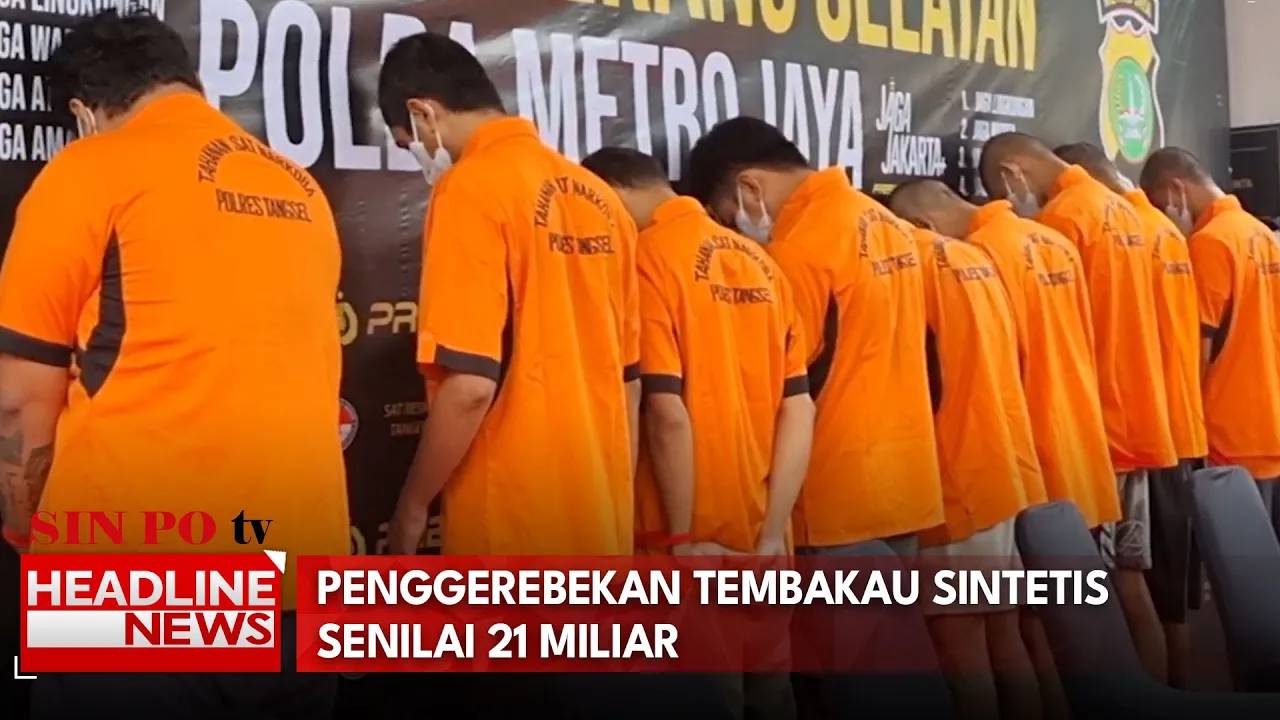 Penggerebekan Tembakau Sintetis Senilai 21 Miliar