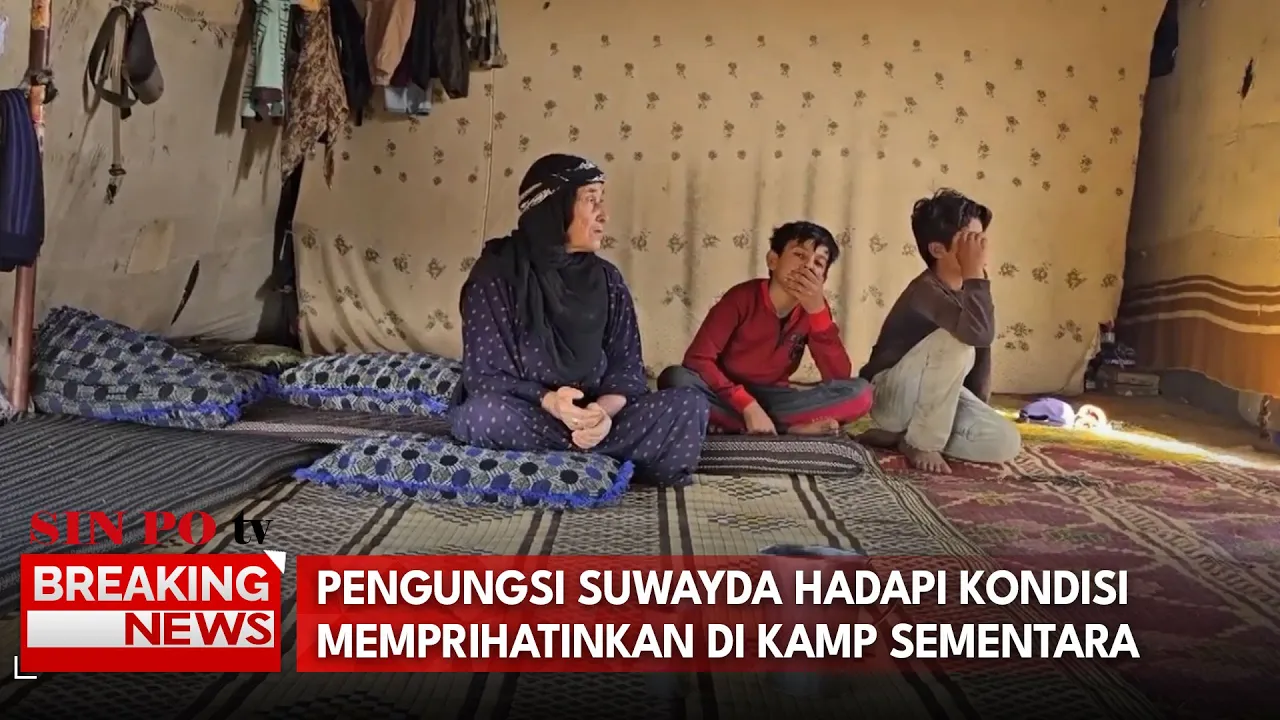 Pengungsi Suwayda Hadapi Kondisi Memprihatinkan Di Kamp Sementara Quineitra