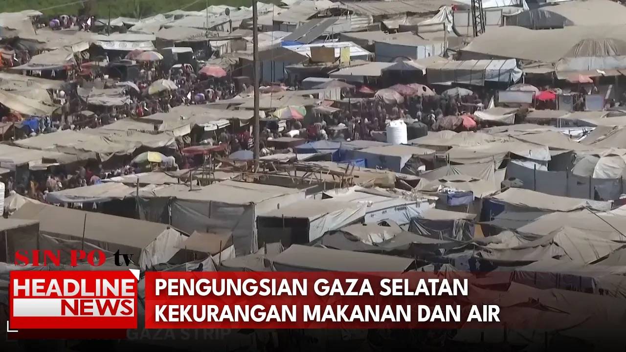 Pengungsian Gaza Selatan Kekurangan Makanan Dan Air