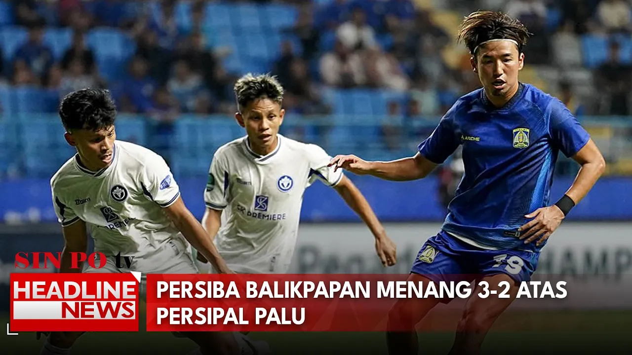 Persiba Balikpapan Menang 3-2 Atas Persipal Palu