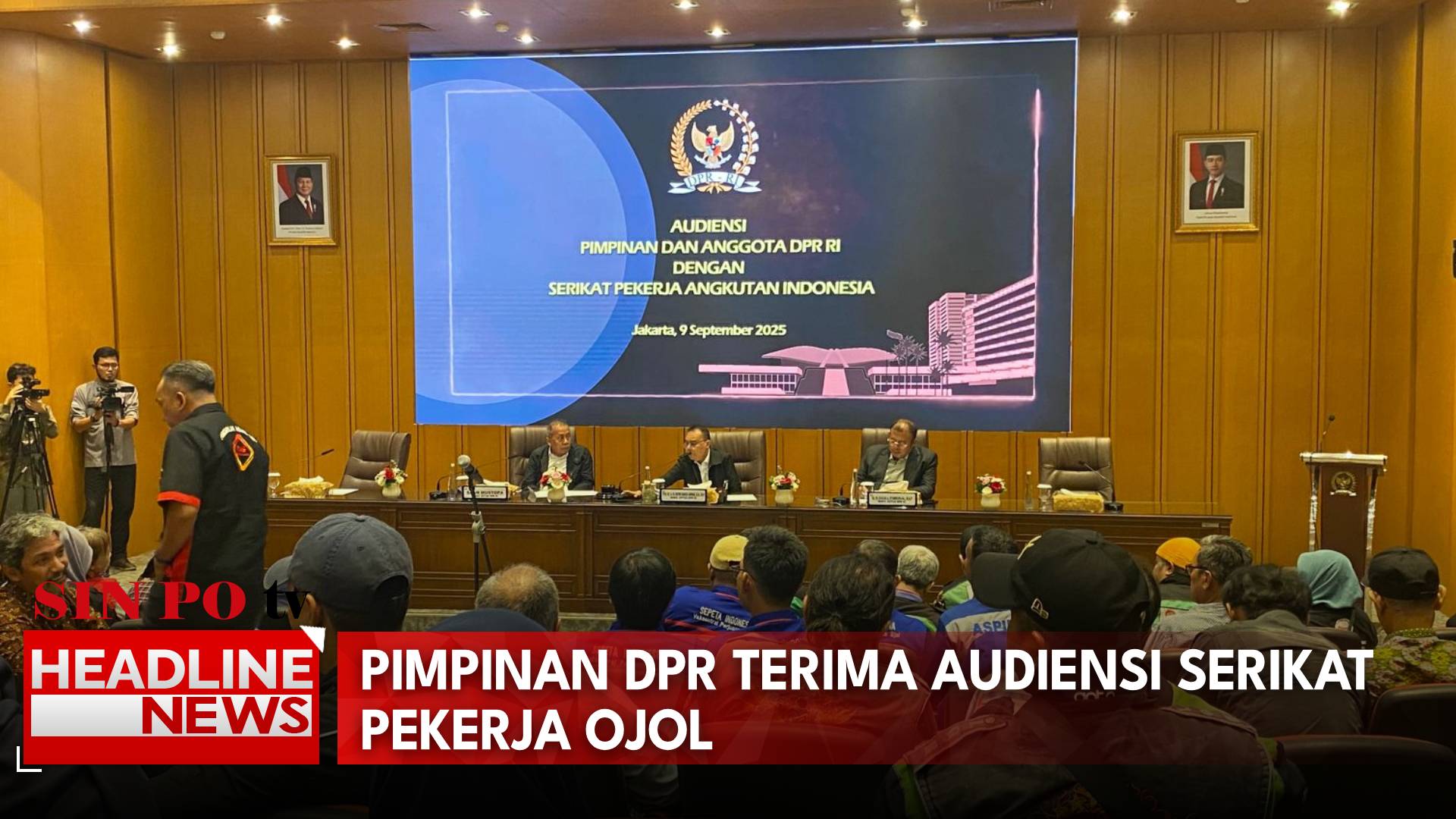 Pimpinan DPR Terima Audiensi Serikat Pekerja Ojol
