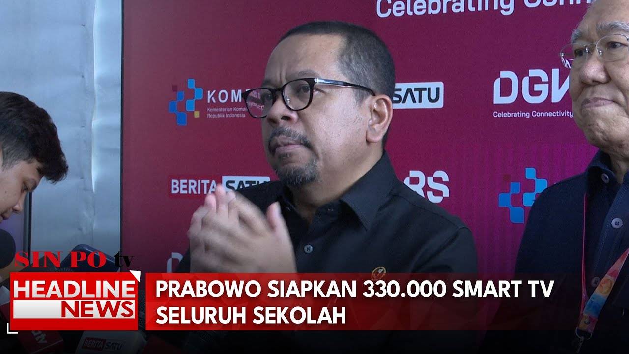 Prabowo Siapkan 330.000 Smart TV Ke Seluruh Sekolah