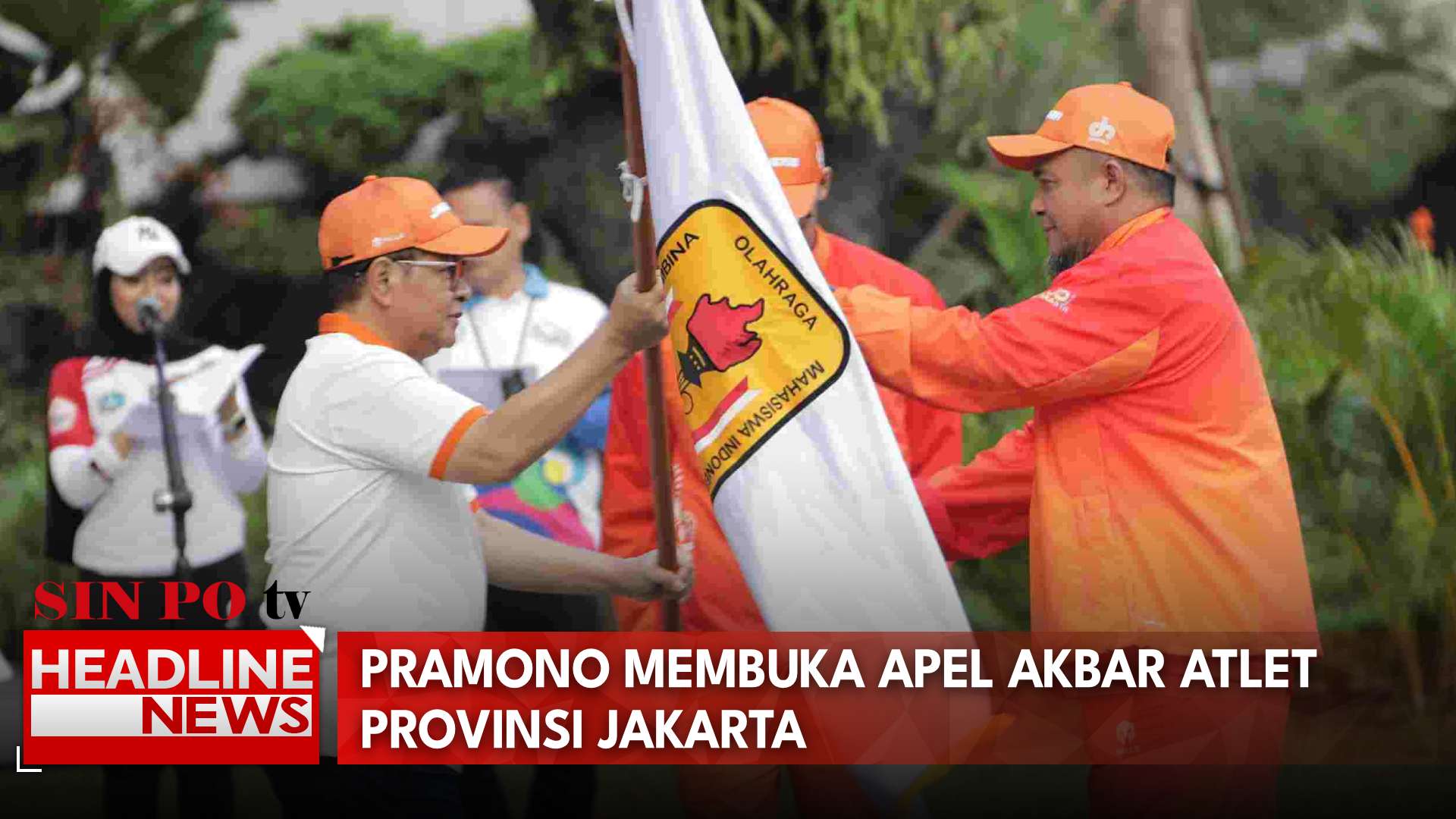 Pramono Membuka Apel Akbar Atlet Provinsi Jakarta