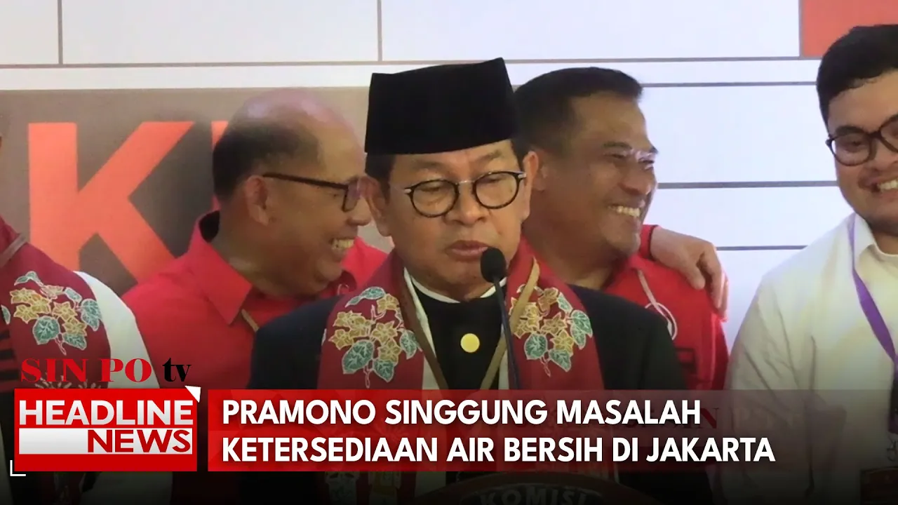 Pramono Singgung Masalah Ketersediaan Air Bersih Di Jakarta