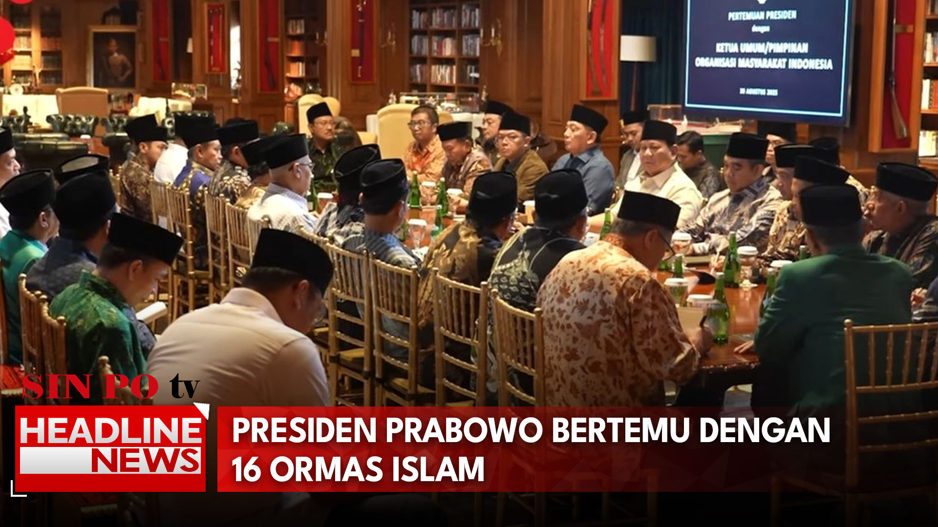 Presiden Prabowo Bertemu Dengan 16 Ormas Islam