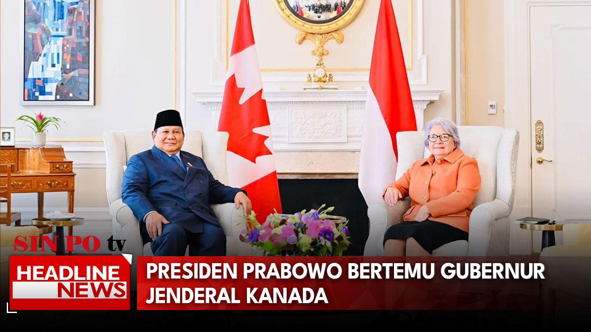 Presiden Prabowo Bertemu Gubernur Jenderal Kanada
