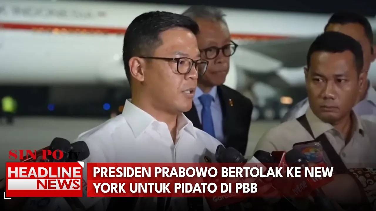 Presiden Prabowo Bertolak Ke New York Untuk Pidato Di PBB