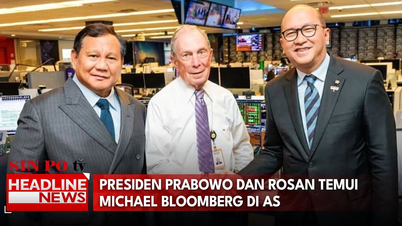 Presiden Prabowo Dan Rosan Temui Michael Bloomberg Di AS