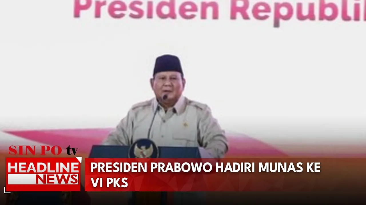 Presiden Prabowo Hadiri Munas Ke VI PKS