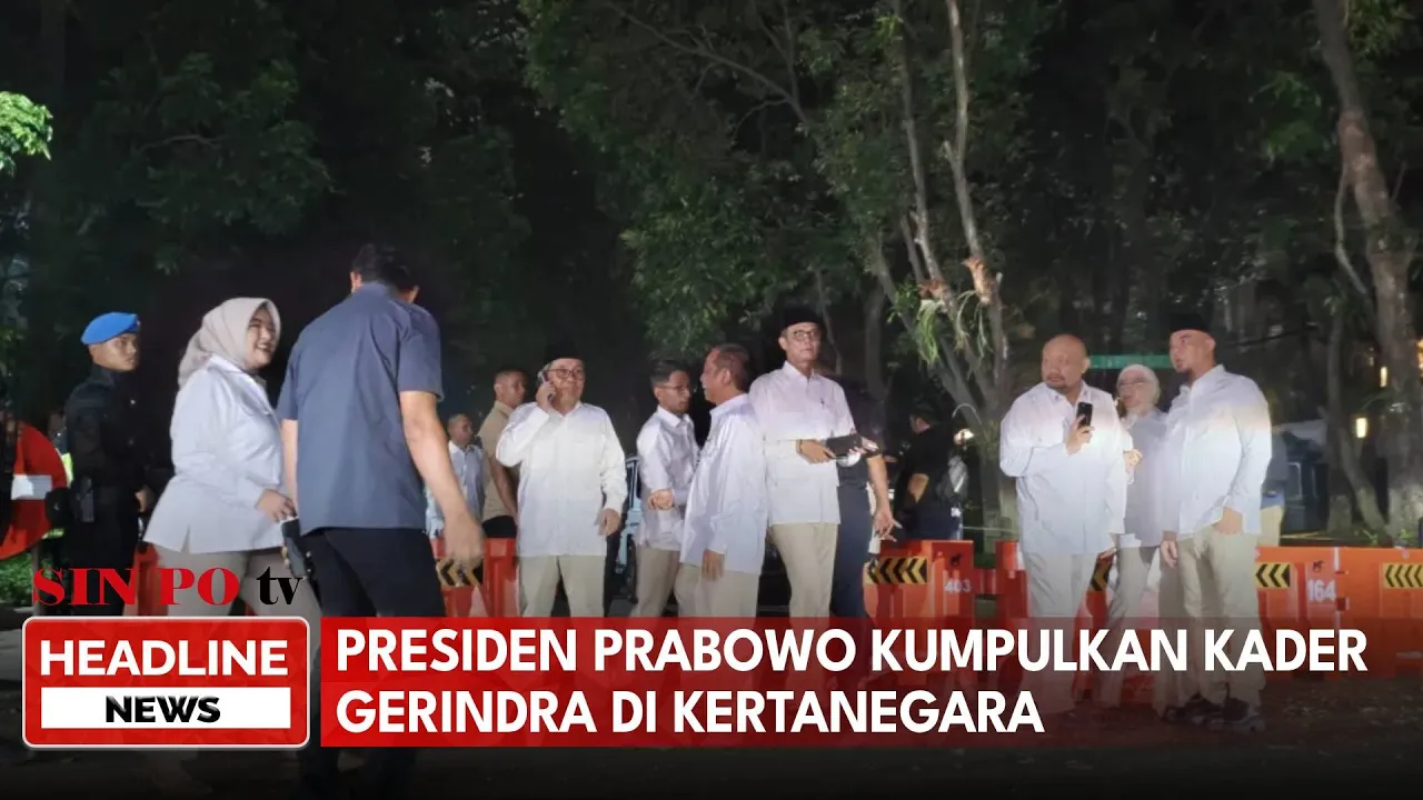 Presiden Prabowo Kumpulkan Kader Gerindra Di Kertanegara