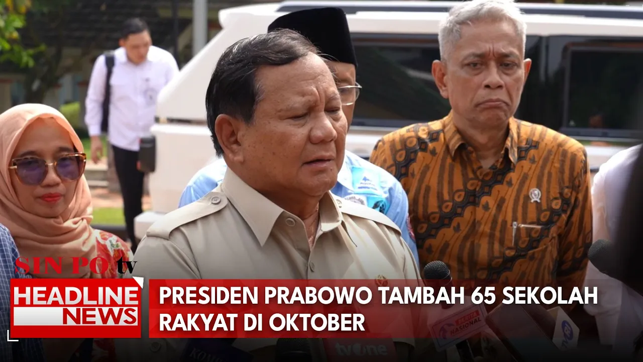 Presiden Prabowo Tambah 65 Sekolah Rakyat Di Oktober