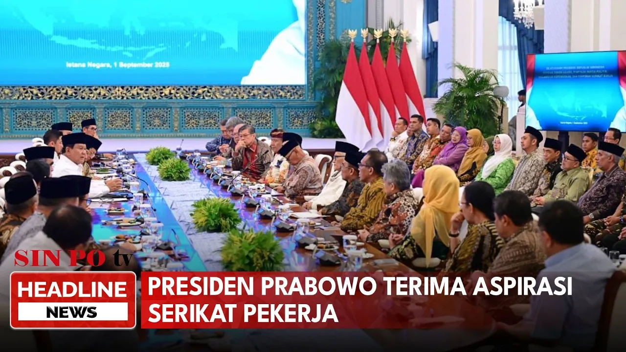 Presiden Prabowo Terima Aspirasi Serikat Pekerja