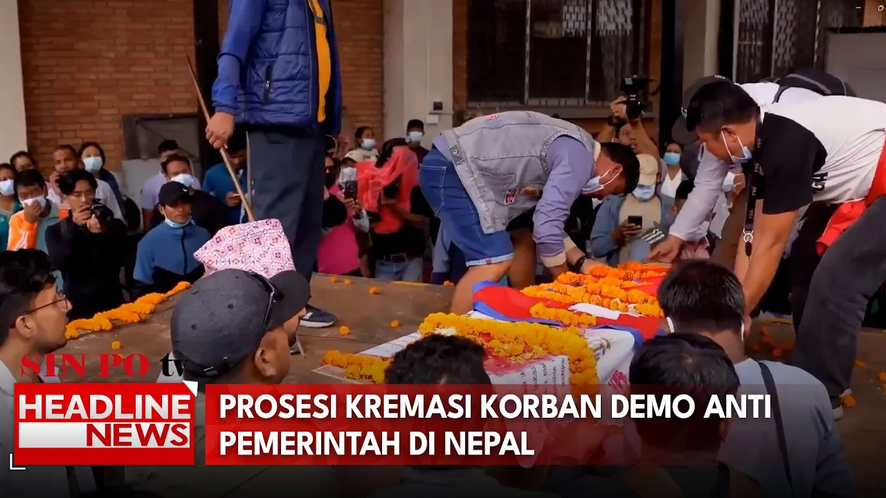 Prosesi Kremasi Korban Demo Anti Pemerintah Di Nepal