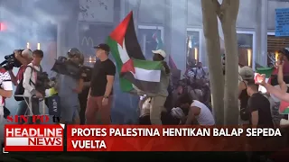 Protes Palestina Hentikan Balap Sepeda Vuelta