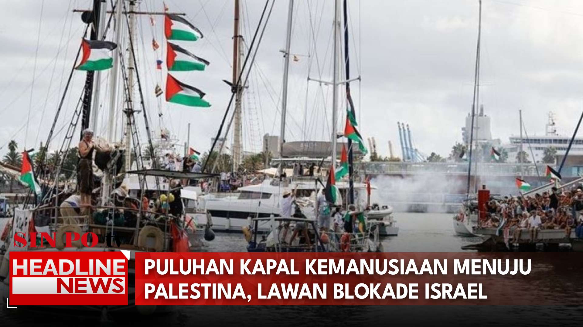 Puluhan Kapal Kemanusiaan Menuju Palestina, Lawan Blokade Israel