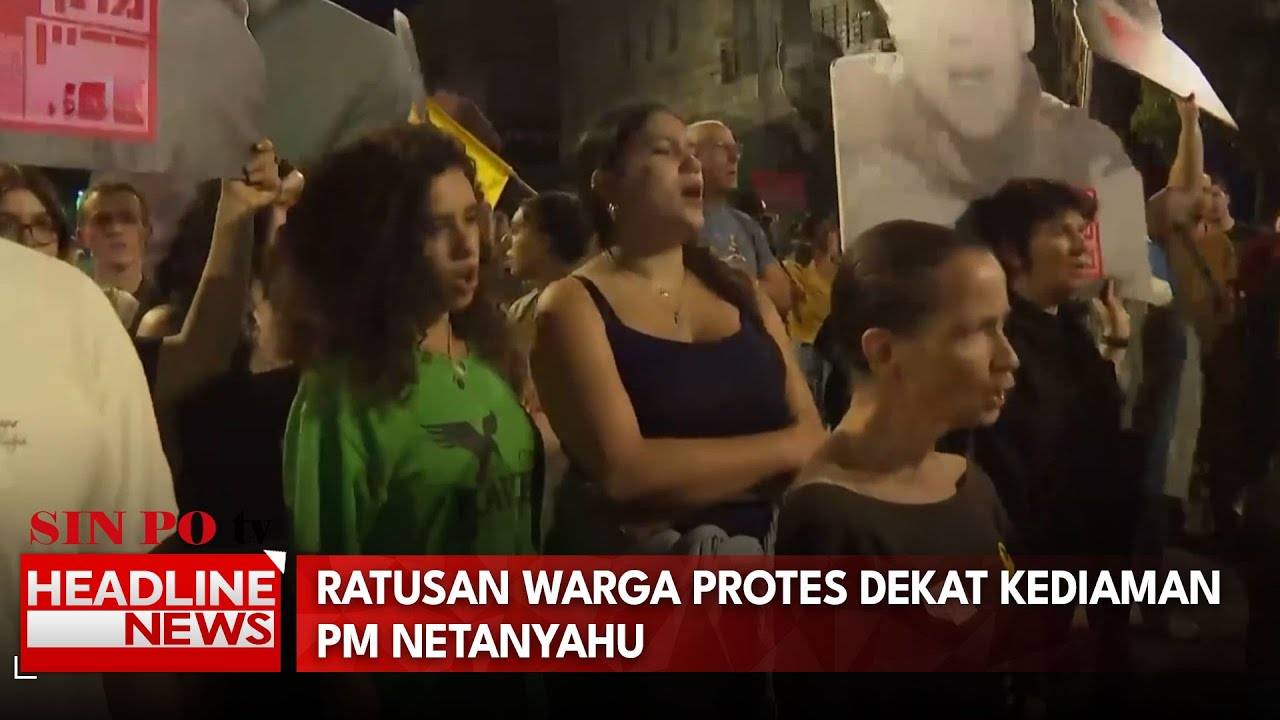 Ratusan Warga Protes Dekat Kediaman PM Netanyahu