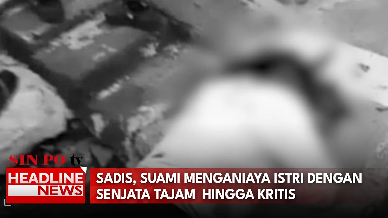 Sadis, Suami Menganiaya Istri Dengan Senjata Tajam Hingga Kritis