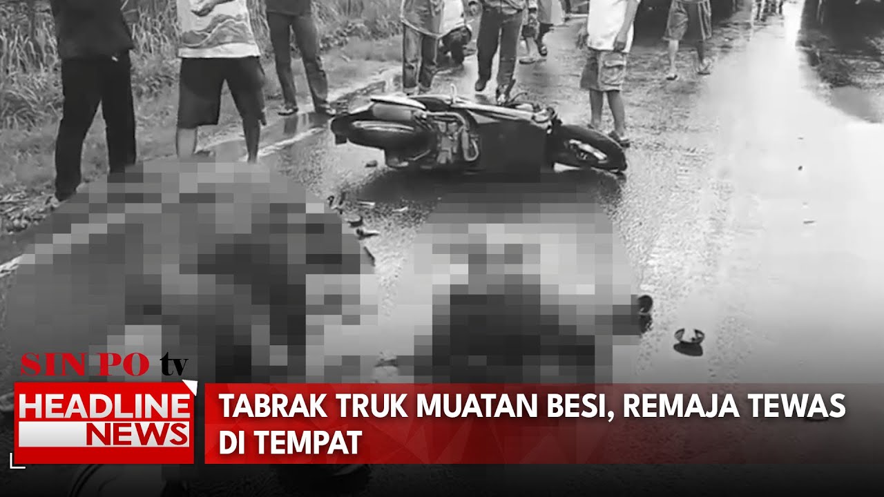 Tabrak Truk Muatan Besi, Remaja Tewas Di Tempat