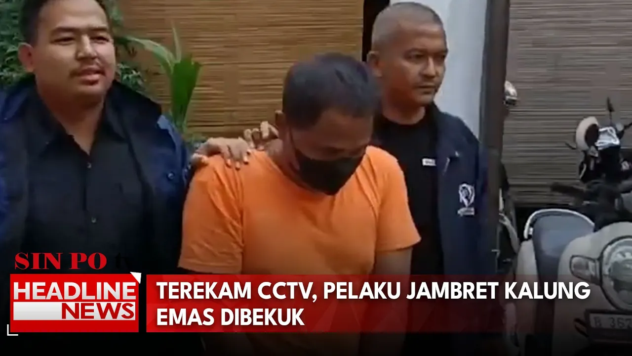 Terekam CCTV, Pelaku Jambret Kalung Emas Dibekuk