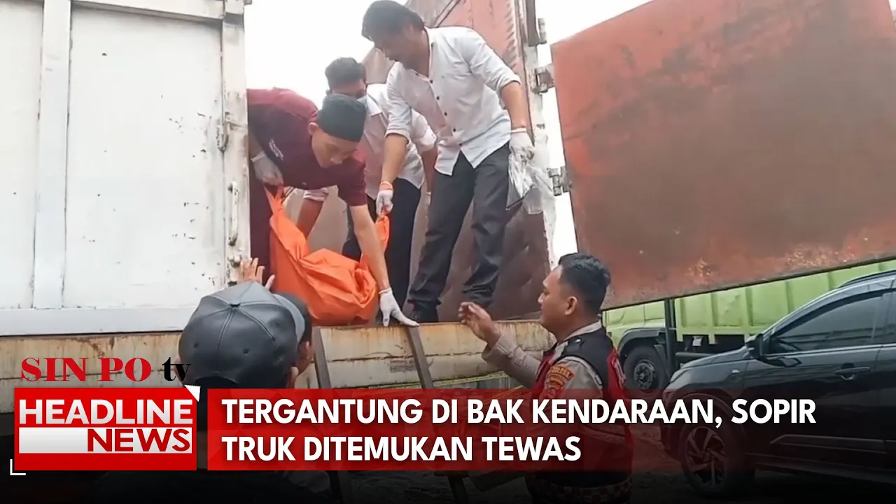 Tergantung di Bak Kendaraan, Sopir Truk Ditemukan Tewas