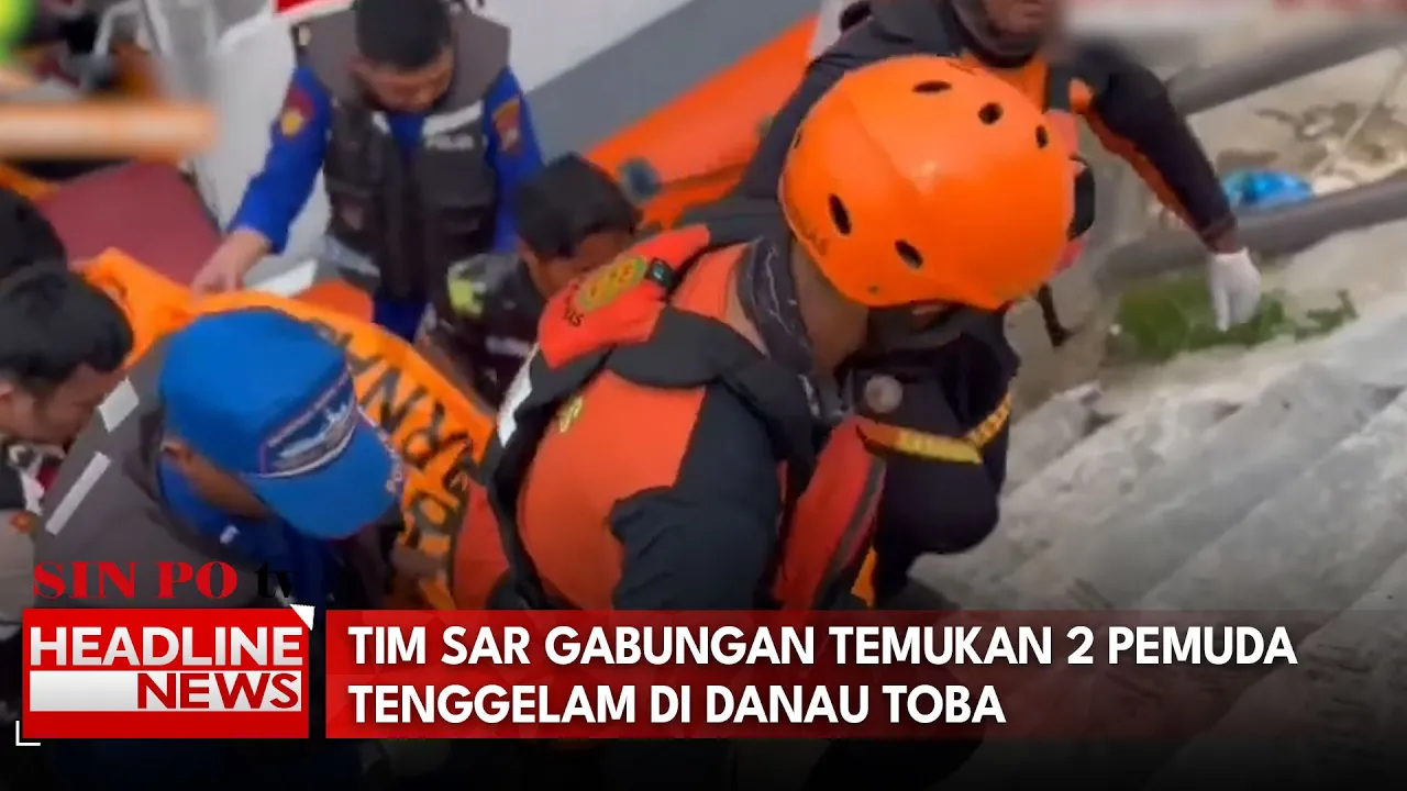 Tim SAR Gabungan Temukan 2 Pemuda Tenggelam di Danau Toba