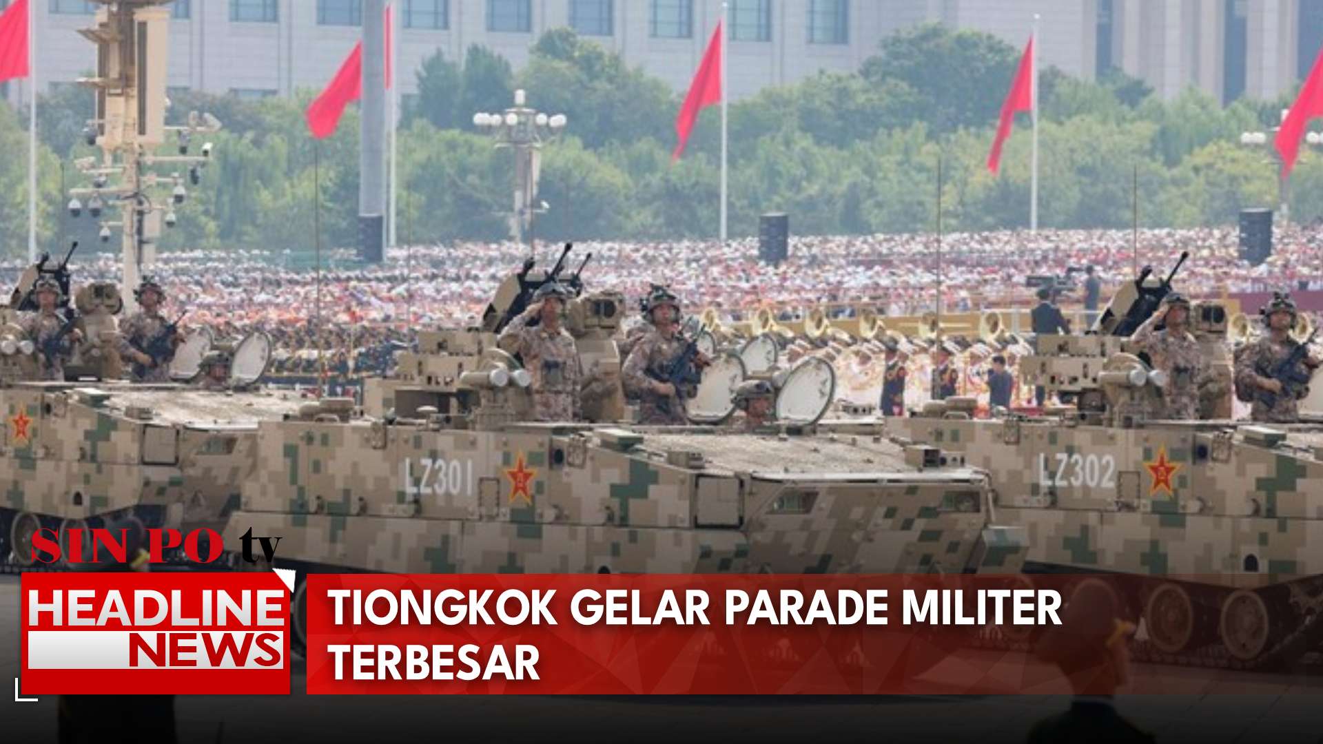 Tiongkok Gelar Parade Militer Terbesar