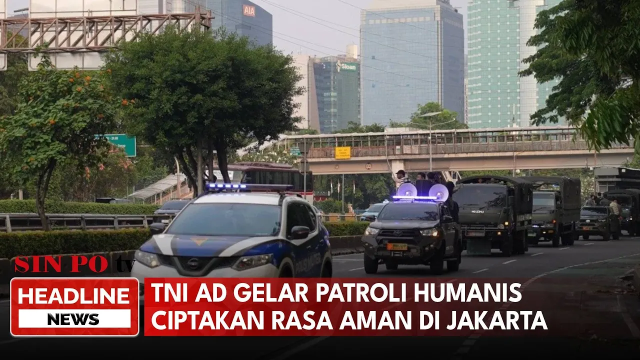 TNI AD Gelar Patroli Humanis Ciptakan Rasa Aman Di Jakarta
