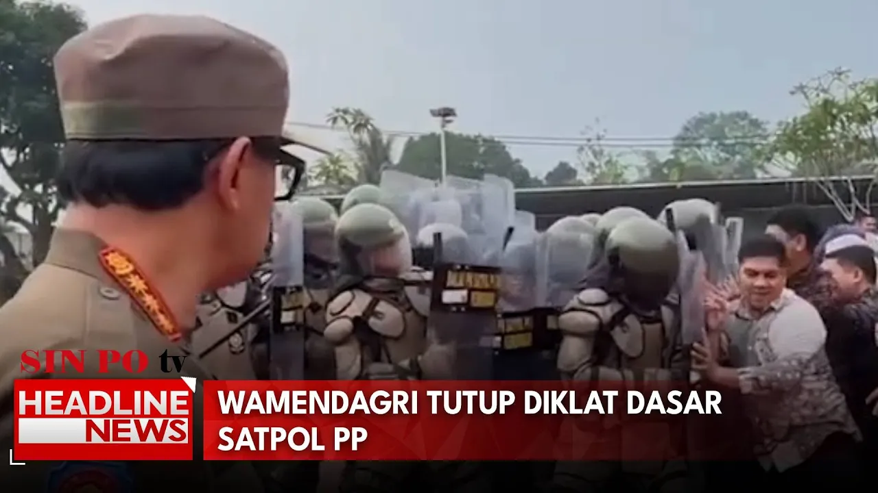 Wamendagri Tutup Diklat Dasar Satpol PP