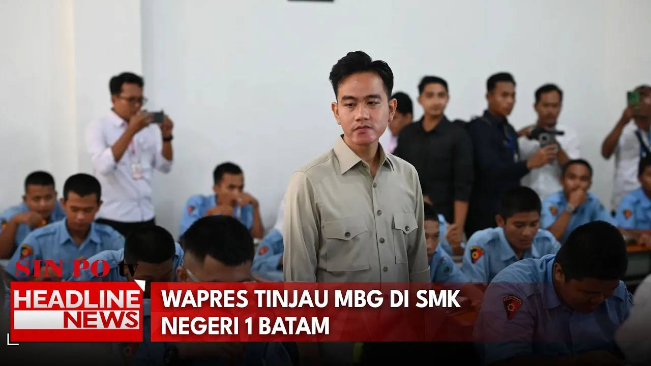 Wapres Tinjau MBG Di SMK Negeri 1 Batam