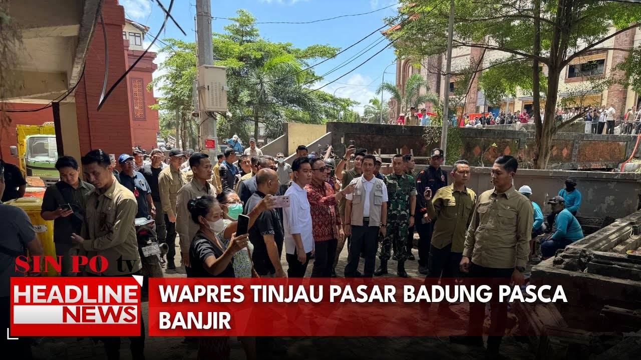 Wapres Tinjau Pasar Badung Pasca Banjir