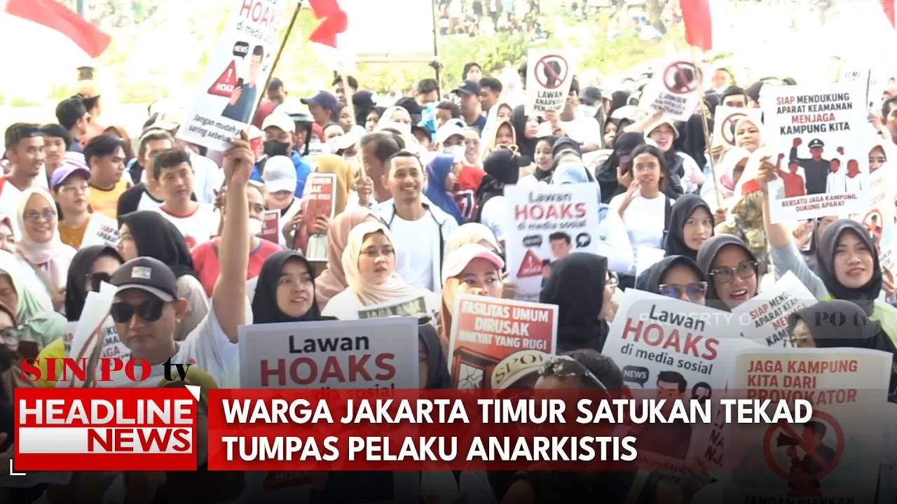 Warga Jakarta Timur Satukan Tekad Tumpas Pelaku Anarkistis