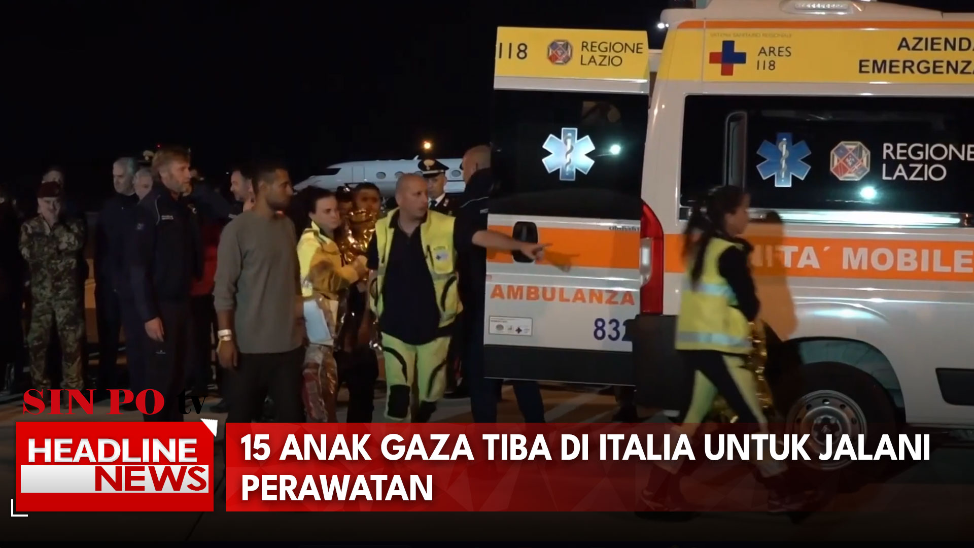 15 Anak Gaza Tiba Di Italia Untuk Jalani Perawatan