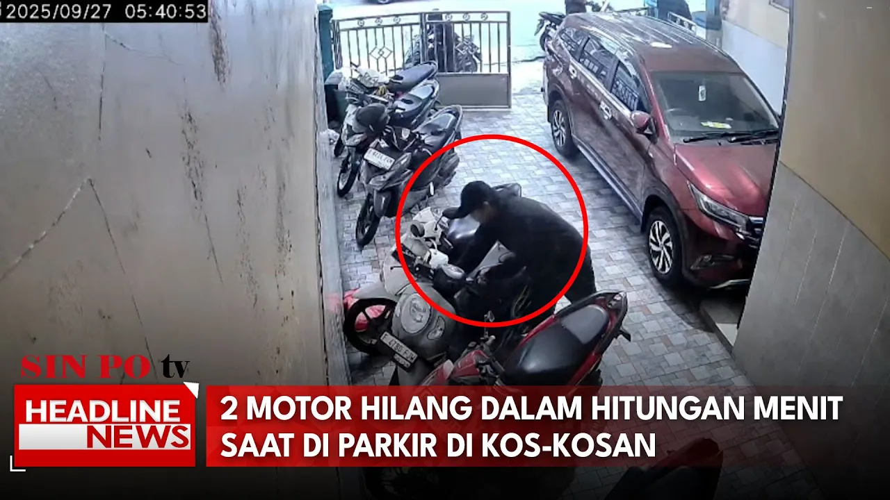 2 Motor Hilang Dalam Hitungan Menit Saat Di Parkir Di Kos-Kosan