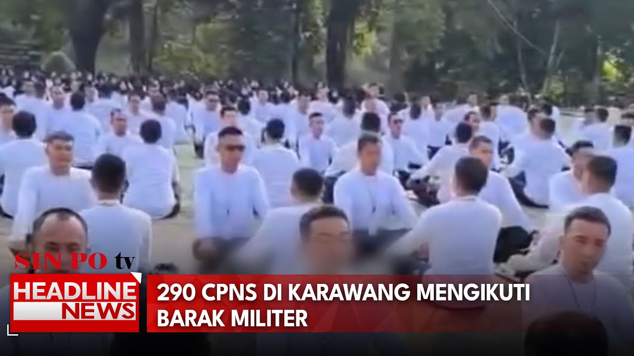 290 CPNS Di Karawang Mengikuti Barak Militer