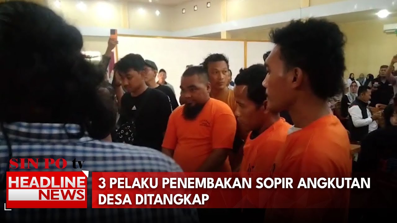 3 Pelaku Penembakan Sopir Angkutan Desa Ditangkap