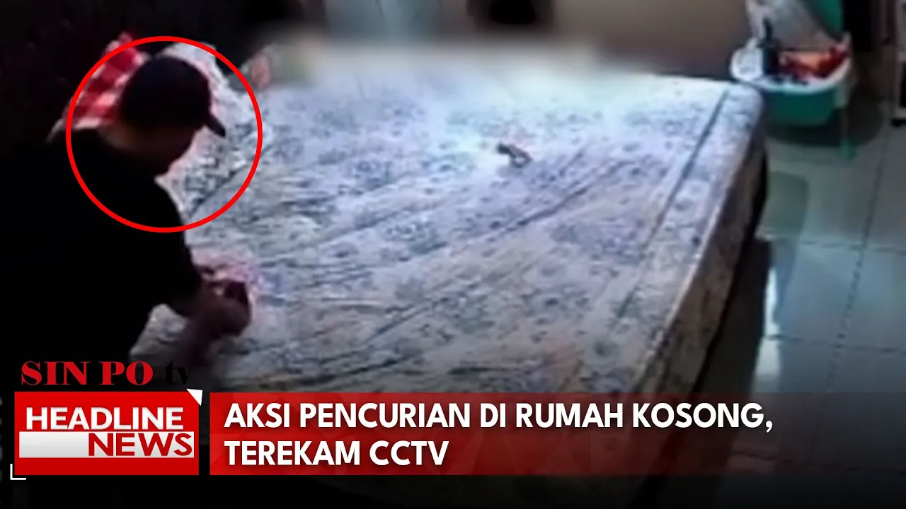 Aksi Pencurian Di Rumah Kosong, Terekam CCTV
