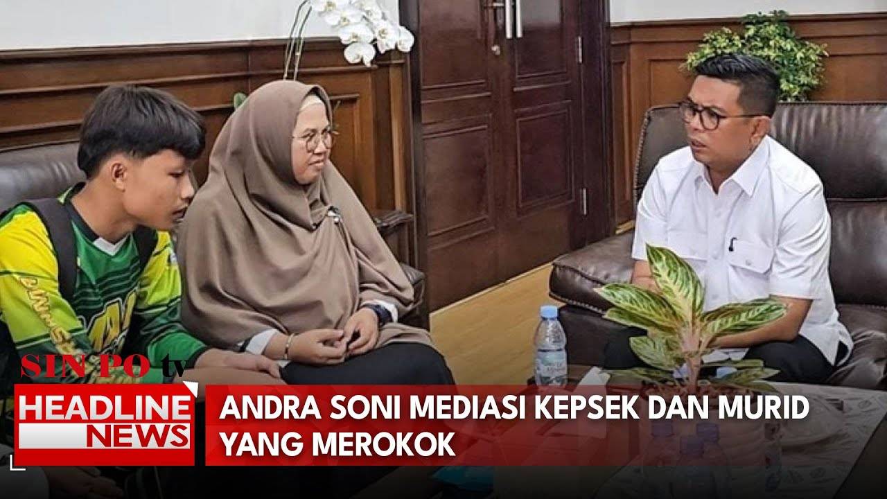 Andra Soni Mediasi Kepsek Dan Murid Yang Merokok