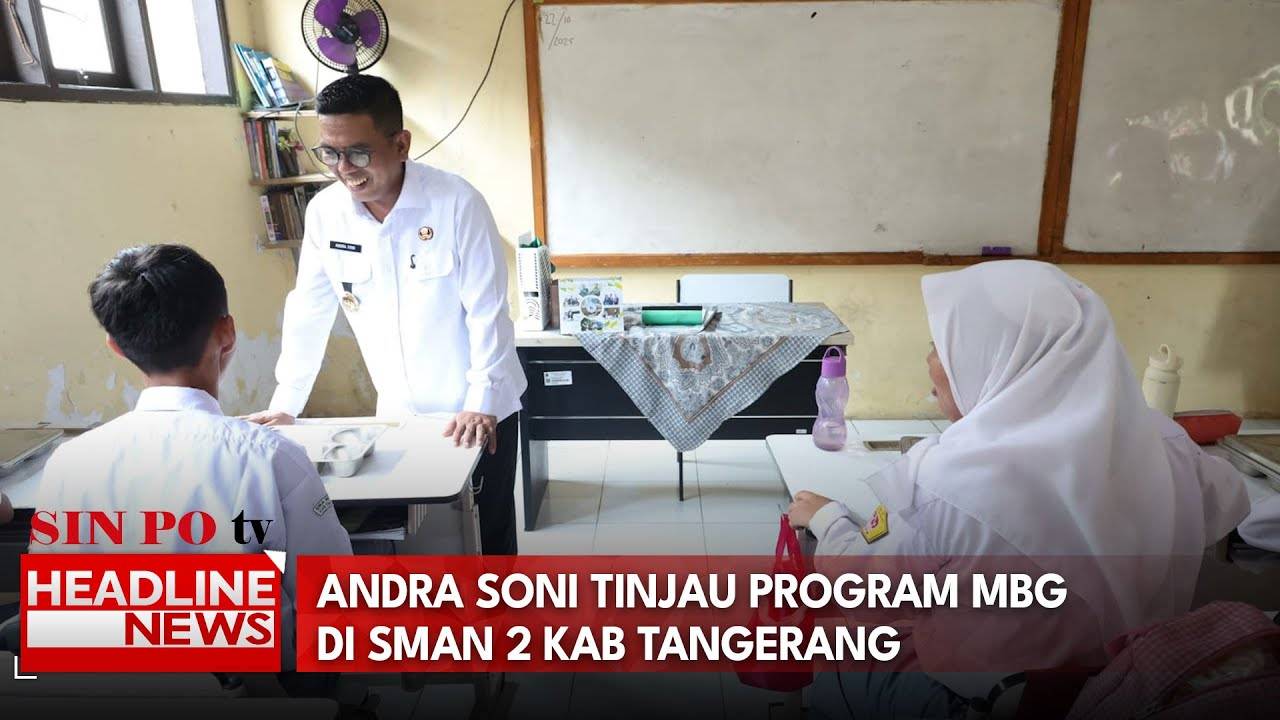 Andra Soni Tinjau Program MBG Di SMAN 2 Kab Tangerang