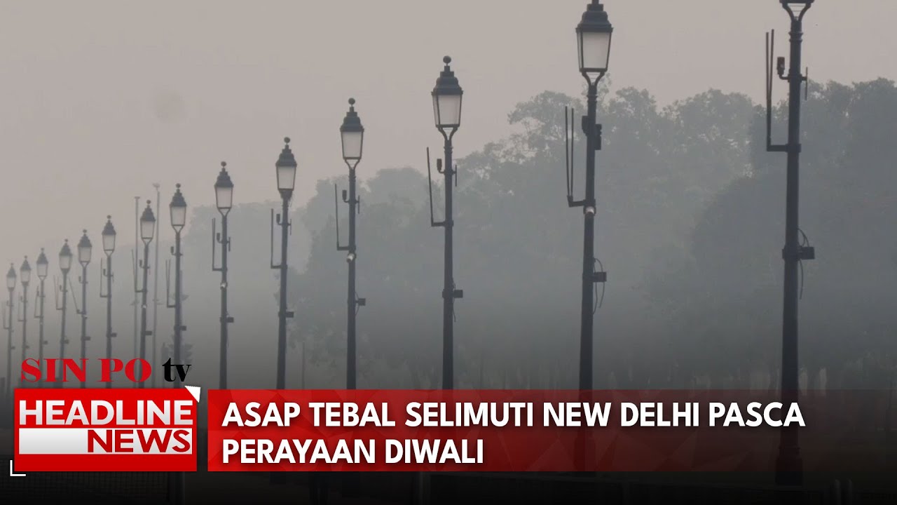 Asap Tebal Selimuti New Delhi Pasca Perayaan Diwali