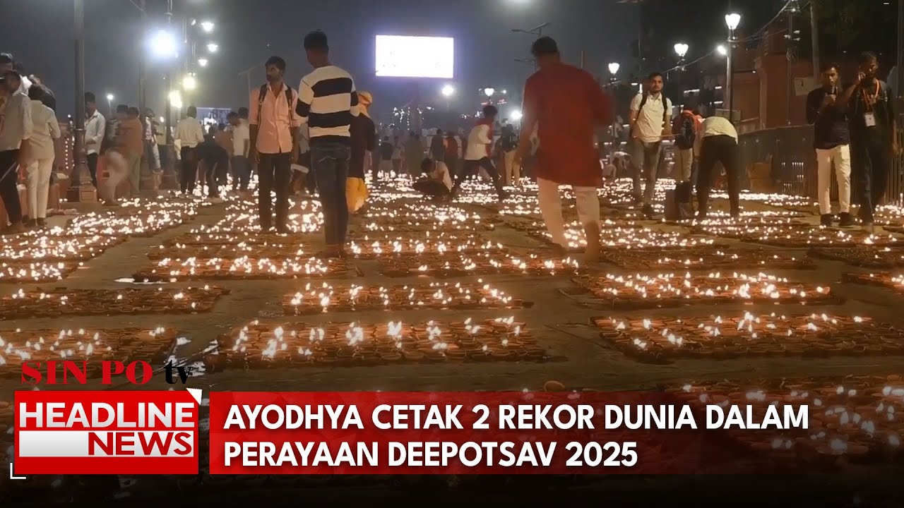 Ayodhya Cetak 2 Rekor Dunia Dalam Perayaan Deepotsav 2025