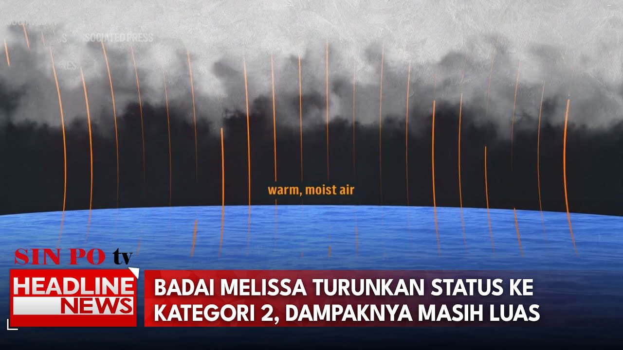 Badai Melissa Turunkan Status Ke Kategori 2, Dampaknya Masih Luas