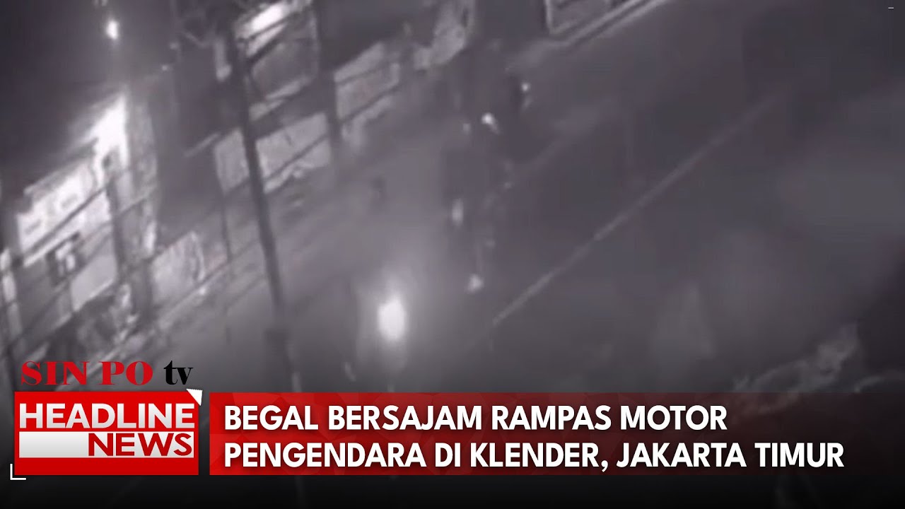 Begal Bersajam Rampas Motor Pengendara di Klender, Jakarta Timur