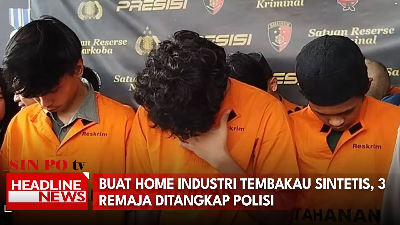 Buat Home Industri Tembakau Sintetis, 3 Remaja Ditangkap Polisi