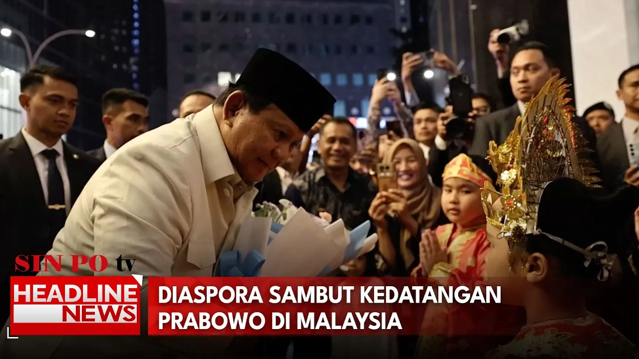 Diaspora Sambut Kedatangan Prabowo Di Malaysia