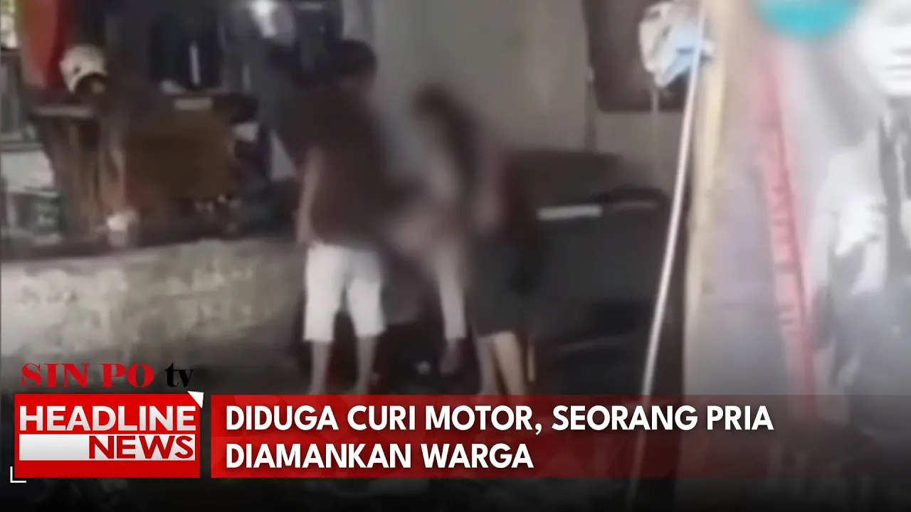 Diduga Curi Motor, Seorang Pria Diamankan Warga