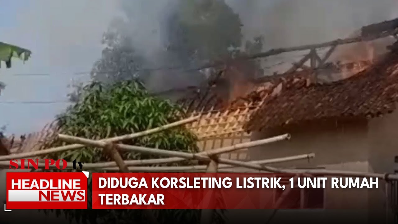 Diduga Korsleting Listrik, 1 Unit Rumah Terbakar