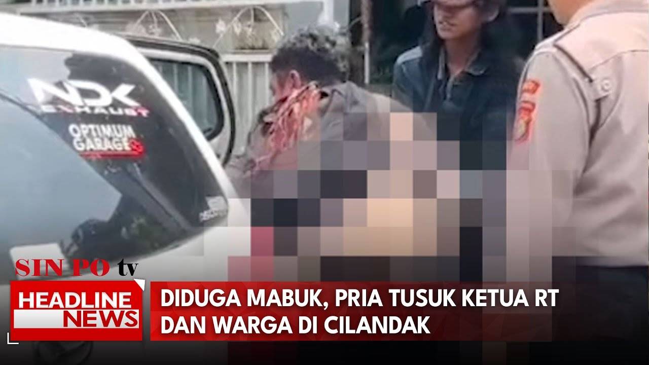 Diduga Mabuk, Pria Tusuk Ketua RT dan Warga di Cilandak
